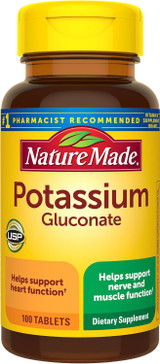 Nature Made Potassium Gluconate 550 mg - 100 Tablets