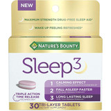 Nature's Bounty Sleep3 Tri-Layered Tablets - 30 ct