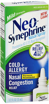 Neo-Synephrine Nasal Spray Mild Strength - 0.5 oz Neo-Synephrine Nasal Spray Mild Strength - 0.5 oz
