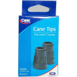 Carex Cane Tips 1 Inch Black A720-00 - 2 ct