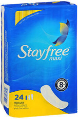 STAYFREE Maxi Pads Regular - 6 packs of 24