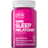 Nature's Truth Pink Beauty Rest Melatonin Gummies Natural Mixed Berry Flavor - 70 ct