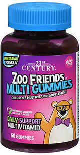 21st Century Zoo Friends Children's Multivitamin Gummies - 60 ct