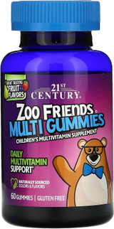 21st Century Zoo Friends Children's Multivitamin Gummies - 60 ct