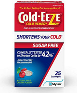 Cold-Eeze Lozenges Sugar Free Wild Cherry Flavor - 25 Ct.