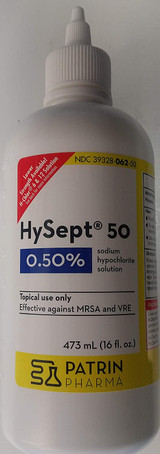 Patrin Pharma Hysept 50 Antimicrobial Wound Cleaner, 16 Ounce Bottle