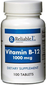 Reliable 1 Vitamin B-12 1000 mcg 100 Tablets