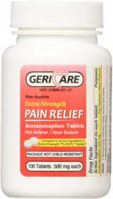 Extra Strength Acetaminophen Tablets 500mg - 100 Count