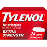 Tylenol Extra Strength Caplets, 500 mg - 24 ct