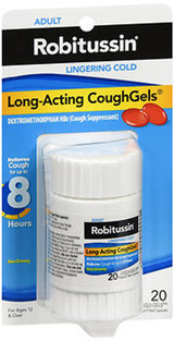 Robitussin Long-Acting CoughGels - 20 ct