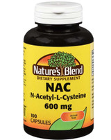 Nature's Blend NAC, N-Acethyl-L-Cysteine 600 mg - 100 Capsules