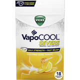 Vicks VapoCool Medicated Drops Honey Lemon Chill - 18 ct