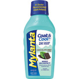 Mylanta Coat & Cool Antacid + Anti-Gas Liquid Chocolate Mint Flavor - 12 oz