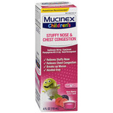 Mucinex Children's Stuffy Nose & Chest Congestion Liquid Very Berry - 4 oz