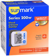 Sunmark Blood Pressure Monitor Series 200w Wrist - Each