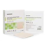 McKesson Lite Hydrocellular Silicone Foam Dressing 4x4 - 10 each