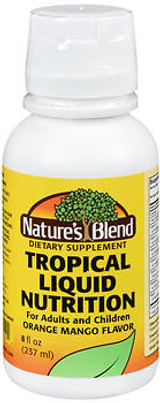 Nature's Blend Tropical Liquid Nutrition Orange Mango Flavor - 8 oz