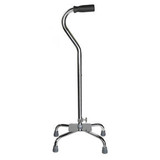McKesson Quad Large Base Cane, Chrome - 1 ct