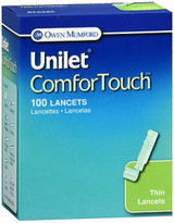 Unilet Ultra Thin 28G Lancets - 100 ct