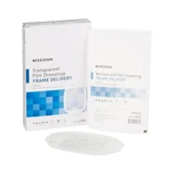 McKesson Transparent Film Dressings Frame Delivery 4"x4 3/4" - 50 ct