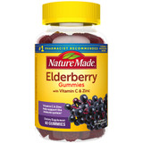 Nature Made Elderberry 100 mg Gummies Raspberry - 60 ct