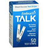 Embrace Talk Blood Glucose Test Strips - 50 ct