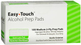 Easy Touch Alcohol Prep Pads - 100 ct