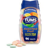 Tums Extra Strength 750 Chewable Tablets Assorted Fruit - 96 ct