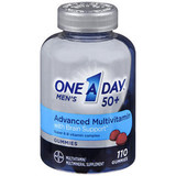 One A Day Advanced Multivitamin Men's 50+ Gummies - 110 ct