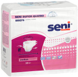 Seni Super Quatro Briefs Medium Severe Absorbency - 4 pks of 10