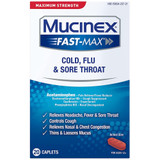 Mucinex Fast-Max Cold, Flu & Sore Throat Caplets - 20 ct