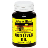 Nature's Blend Cod Liver Oil 400 mg Softgels - 100 ct