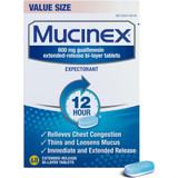 Mucinex Extended-Release Tablets - 60 Ct.