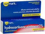 Sunmark Hydrocortisone Ointment 1% Maximum Strength With Aloe - 1 oz