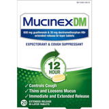 Mucinex DM Expectorant Cough Suppressant Extended Release Bi-Layer Tablets - 20 ct