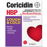 Coricidin HBP Cough & Cold Tablets - 16 Tablets
