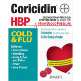 Coricidin HBP Tablets Cold and Flu - 20 ct