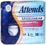 Attends Underwear Super Plus Absorbency Large - 4 pks of 18
