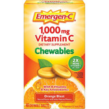 Emergen-C Vitamin C 1000 mg Chewables Tablets Orange Blast - 40 ct