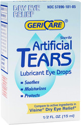 Gericare Artifical Tears Lubricant Eye Drops - 0.5 oz