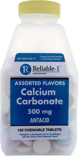 Reliable1 Calcium Carbonate 500mg Antacid - 150 ct