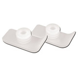 Drive Medical White Walker Ski Glides, 1 Pair White Universal