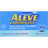 Aleve Pain and Fever Reducer Liquid Gels - 20 ct