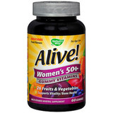 Nature's Way Alive Women's 50+ Gummy Vitamins Multi-Vitamin/Mineral Supplement Fruit Flavors - 60 ct