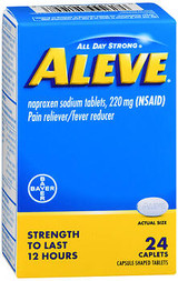Aleve Pain Reliever/Fever Reducer Caplets - 24 ct