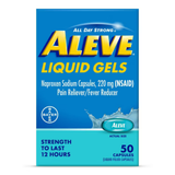 Aleve Pain and Fever Reducer Liquid Gels - 50 ct