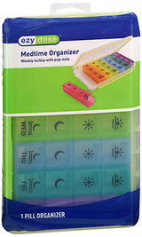 Ezy Dose Medtime Organizer Weekly 4x/Day with Pop-Outs