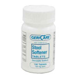 Gericare Docusate Sodium Stool Softener Tablets, 100 mg - 100 Count