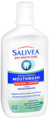 Salivea Extra Gentle Mouthwash Soothing Mint - 16 oz