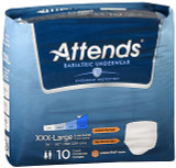Attends Bariatric Underwear Overnight Protection XXX-Large - 4 pks of 10